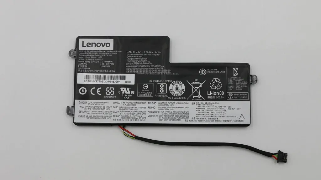 Batterie Lenovo 01AV459 pour Travail Nomade - Autonomie ThinkPad Retrouvée