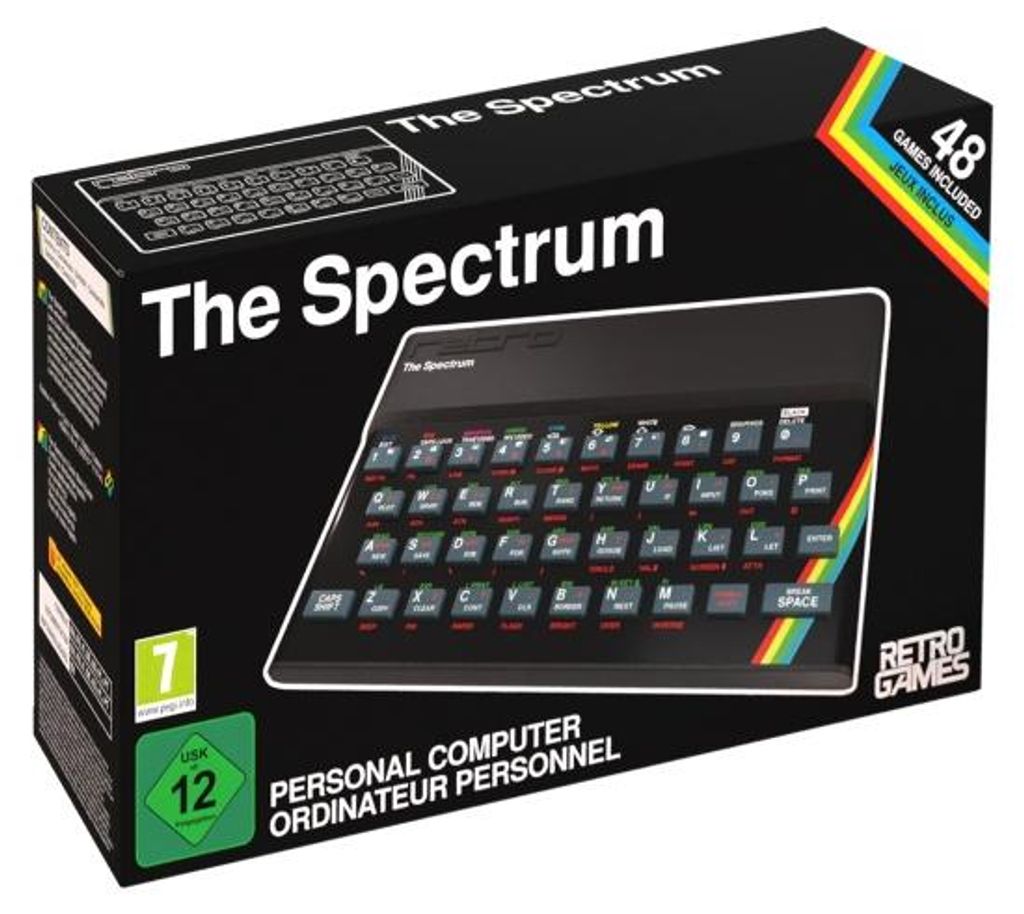 Retro Games The Spectrum - 48 giochi integrati - Console di Immagine del prodotto 