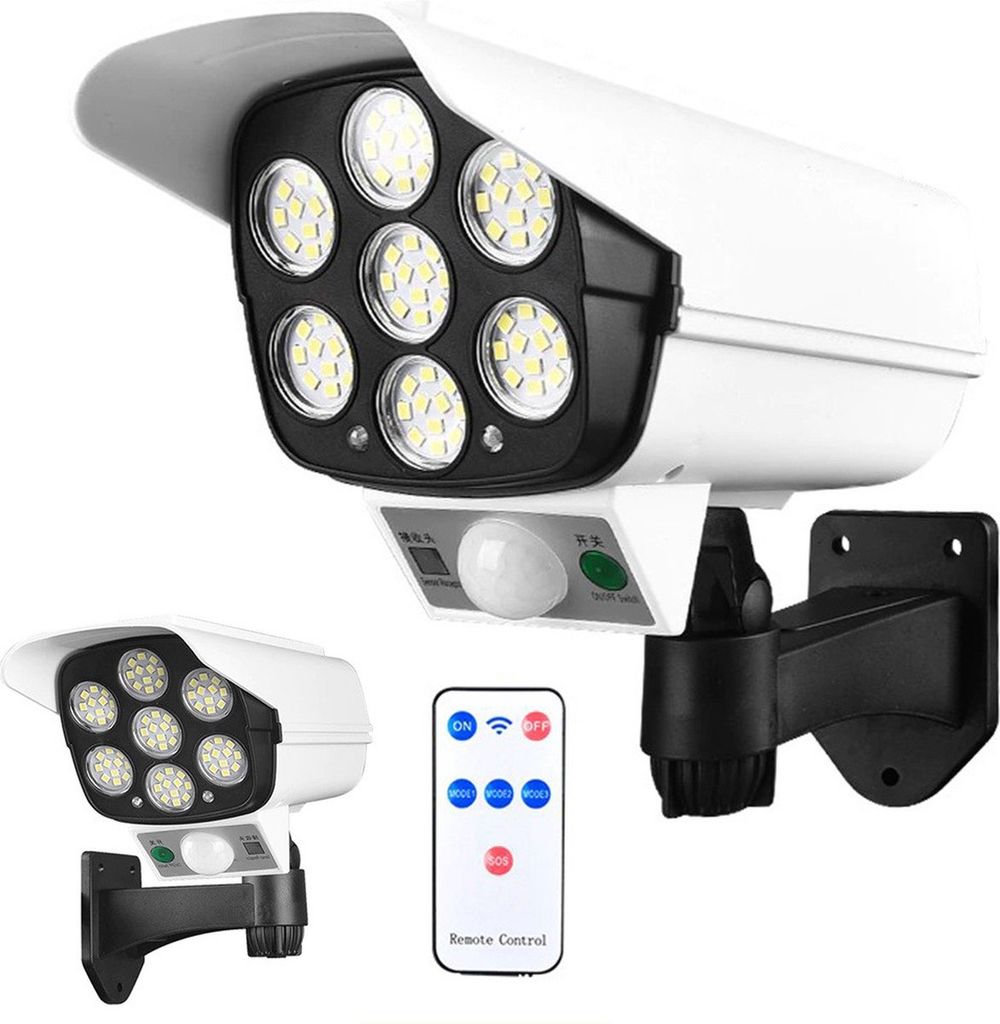 Verk 15976 Atrapa kamery LED COB solárne, senzor pohybu, Obrázok produktu 