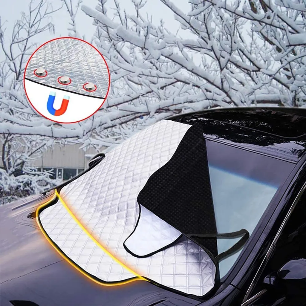 Copertura invernale per il parabrezza dell'auto, pellicola per parabrezza e ghiaccio - pellicola antigelo per auto, protezione contro il gelo, la neve e il ghiaccio in inverno