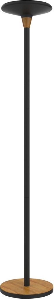 Unilux BALY BAMBOO LED-Deckenfluter schwarz-bambus dimmbar