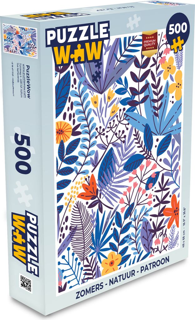 MuchoWow Puzzle 500 Teile Sommerzeit - Natur - Muster - Denken - Spiel - Toy