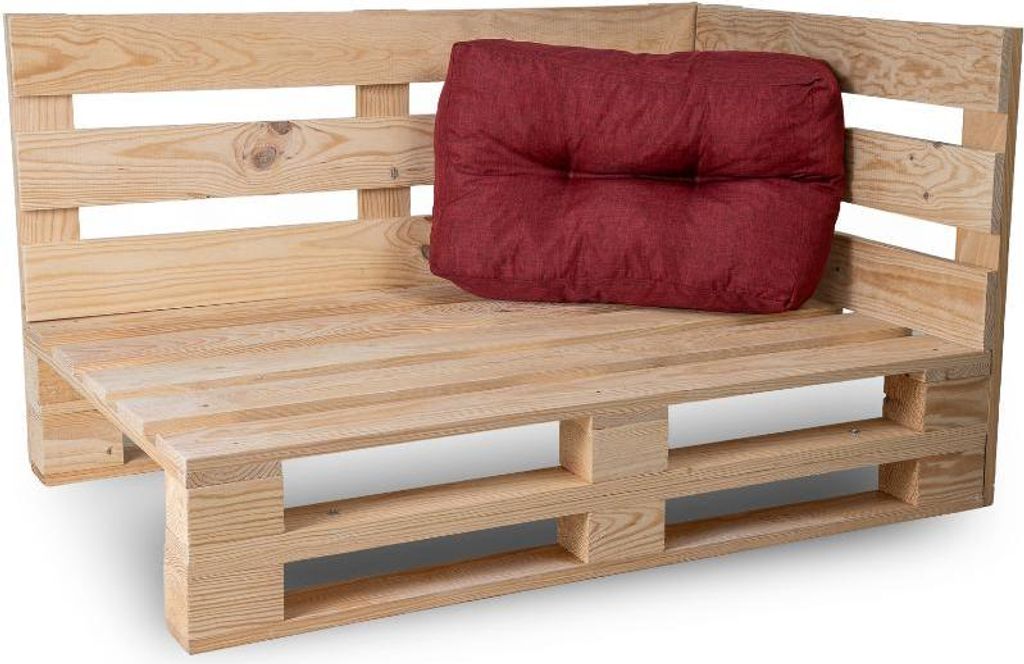 Eckkissen aus polyester BANANAIR 60x40 cm, rot
