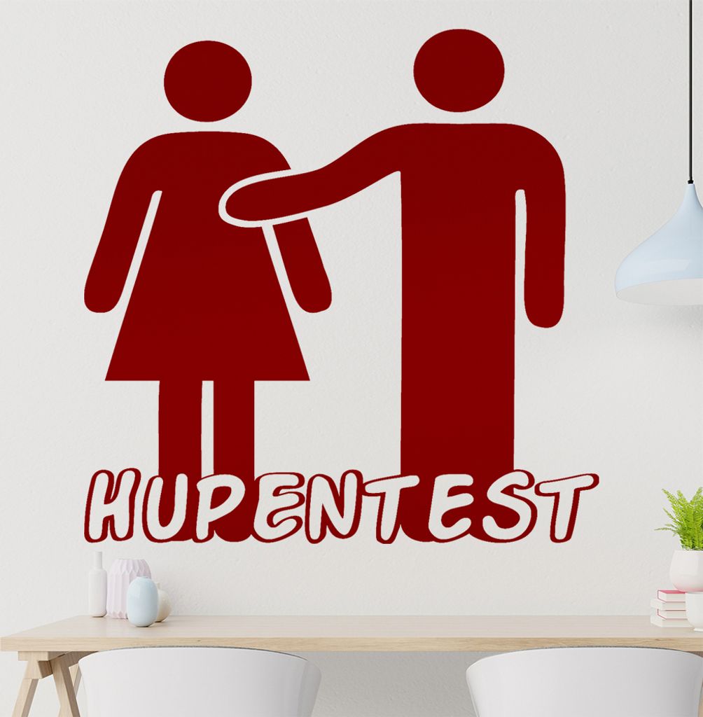 Hupentest Wandtattoo in 6 Größen - Wandaufkleber Wall Sticker - Dekoration, Küche, Wohnzimmer, Schlafzimmer, Badezimmer