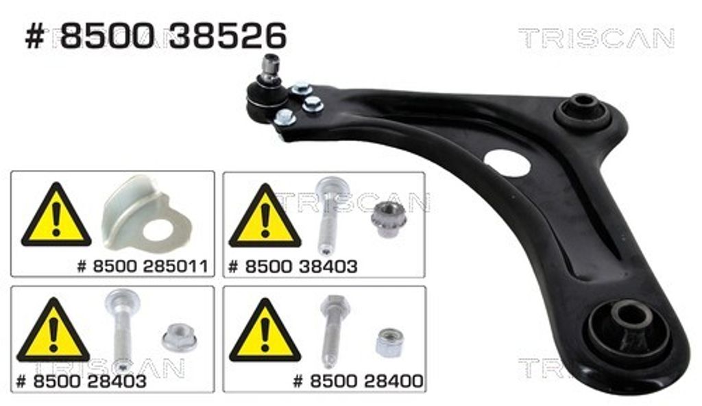 TRISCAN 8500 38526 Querlenker passend für PEUGEOT 2008 Kombi (CU)