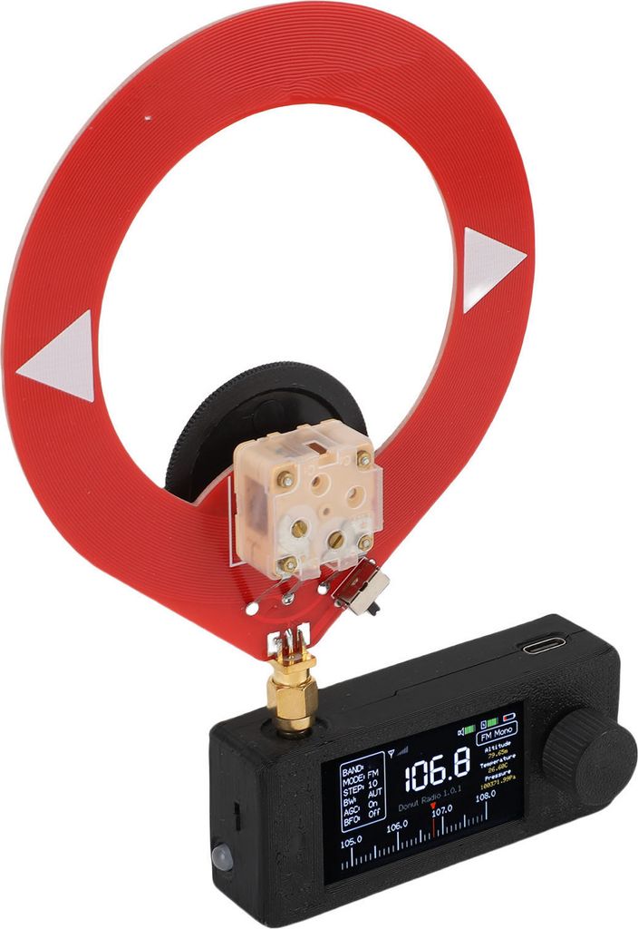 Pocket Radio for SI4732 AM FM LSB USB Transistor Radio for Travel Daily Use 1.9 Inch Color Screen 3.5mm Headphone Jack