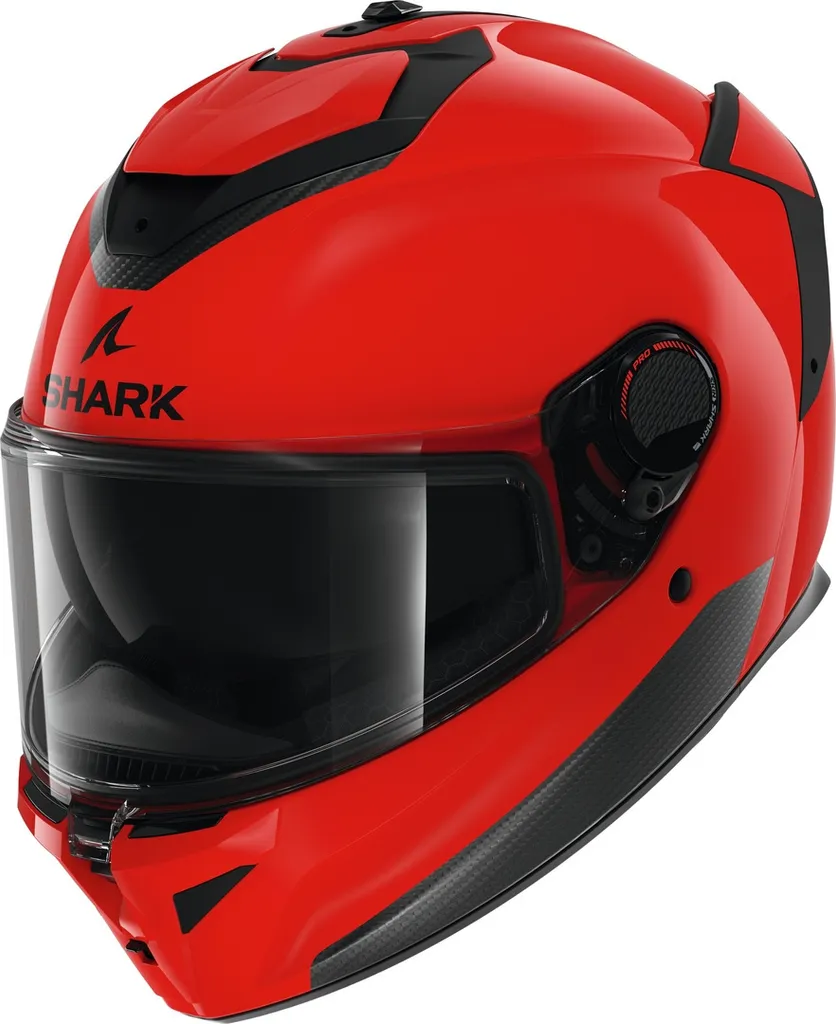 Casque Shark Spartan GT Pro Blank Red intégral en taille XL brillant