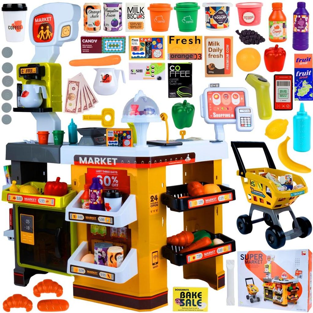 Malplay Supermarket – Sada na hranie na predaj potravín, 65 Obrázok produktu 