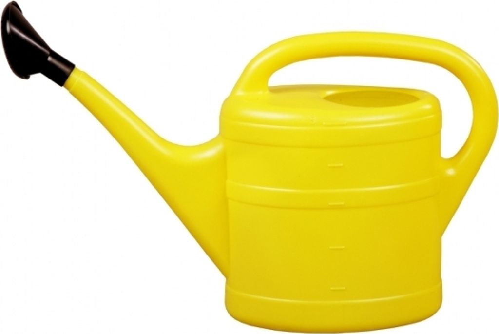 Arrosoir en plastique avec rose jaune 5l Image du produit 