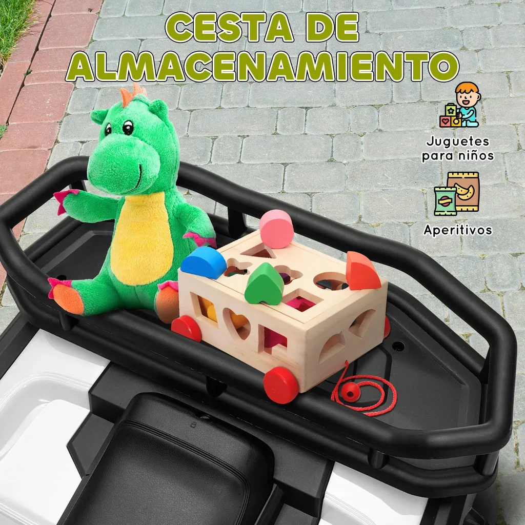 Quad électrique pour enfants idéal pour jouer dans le jardin vert - 5