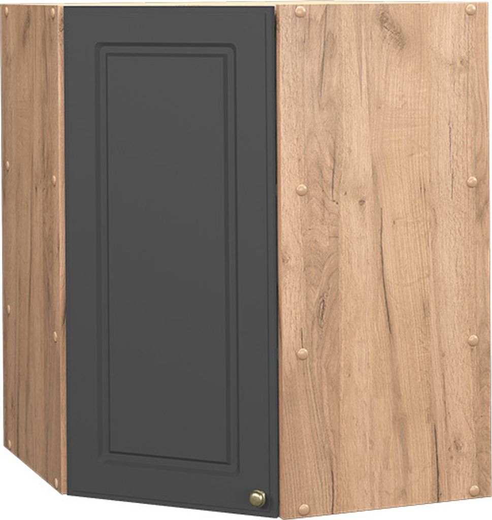 Eckhängeschrank Vicco Fame-Line Anthrazit-Gold 57 cm, Model 38398