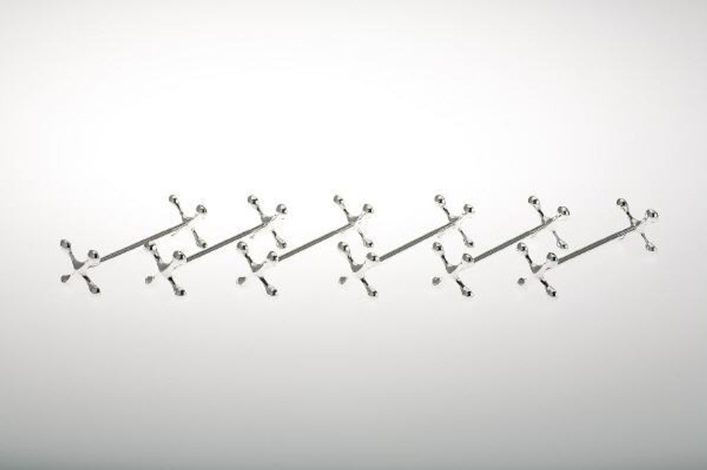 6tlg. Messerbänkchen-Garnitur, versilbert, 7,5 cm Produktbild 