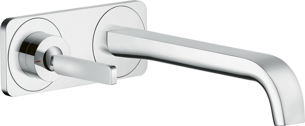 hansgrohe AXOR Citterio E Einhebel-Waschtischmischer Unterputzmodell mit Platte für Wandmontage, 36114000