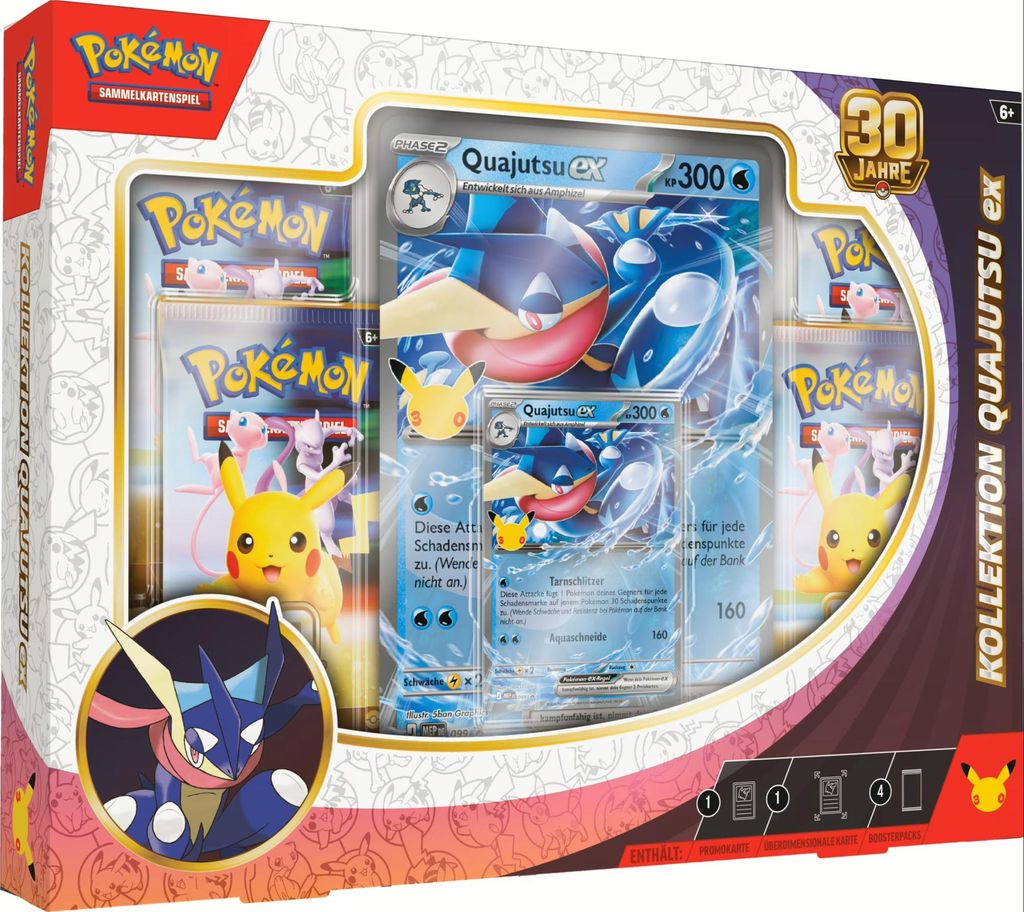 Pokémon 30 Jahre Quajutsu-ex Kollektion Produktbild 