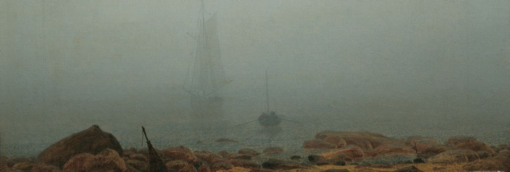 Caspar David Friedrich Kunstdruck Bild - Der Nebel, 1807, Detail (53 x 158 cm)