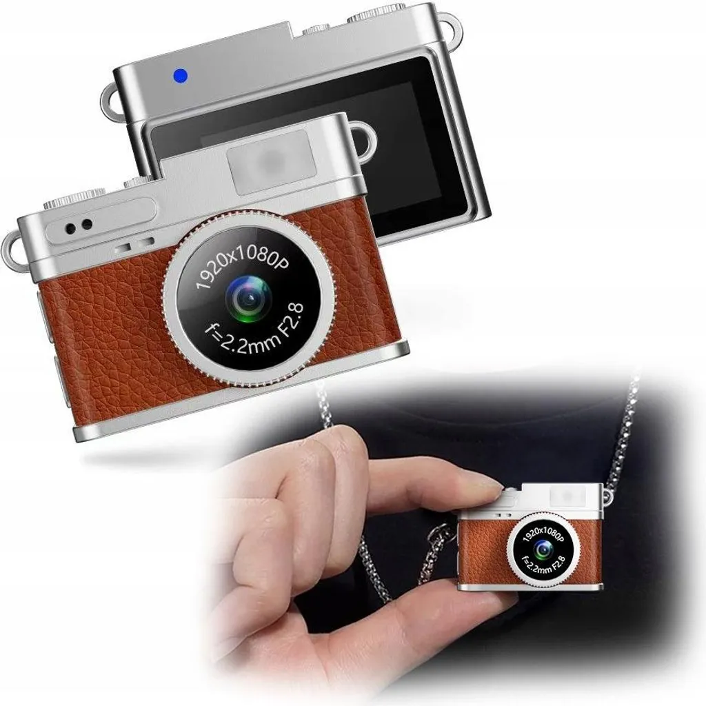 Caméra compacte 1080p XREC X4 2MP avec écran de prévisualisation - Brown