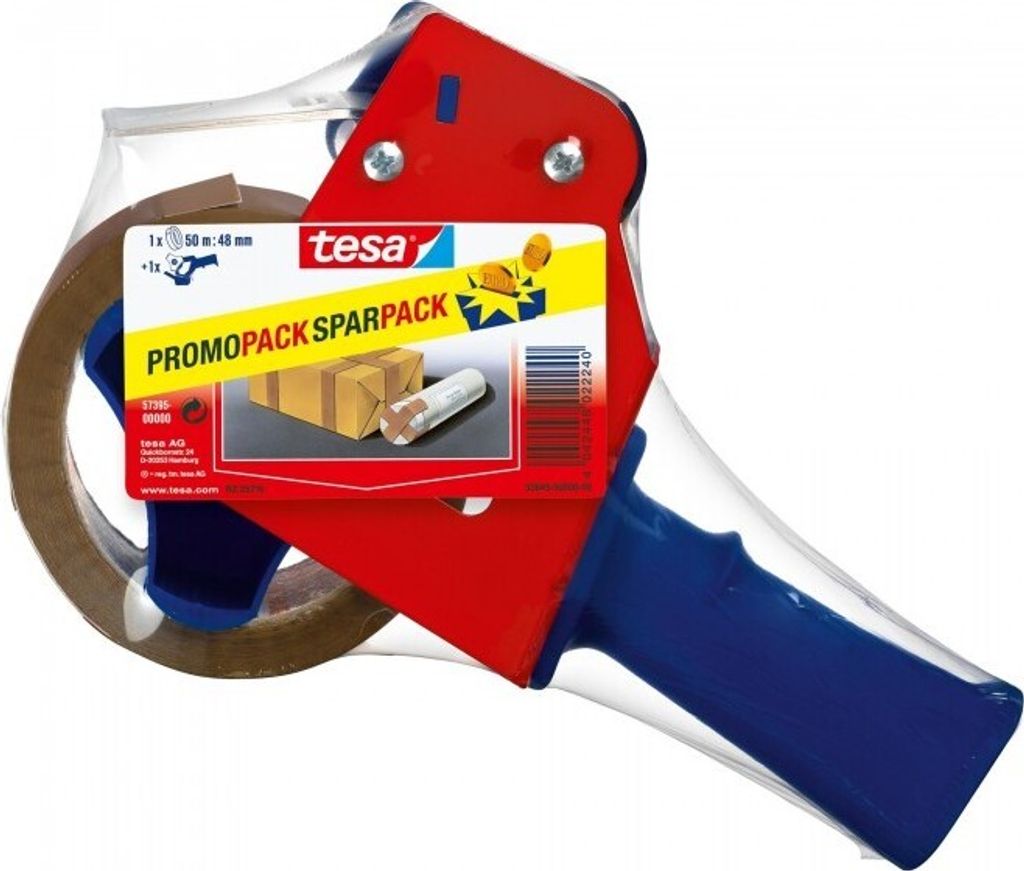 Tesa Promo Pack Klebeband 50m x 48mm + Abroller