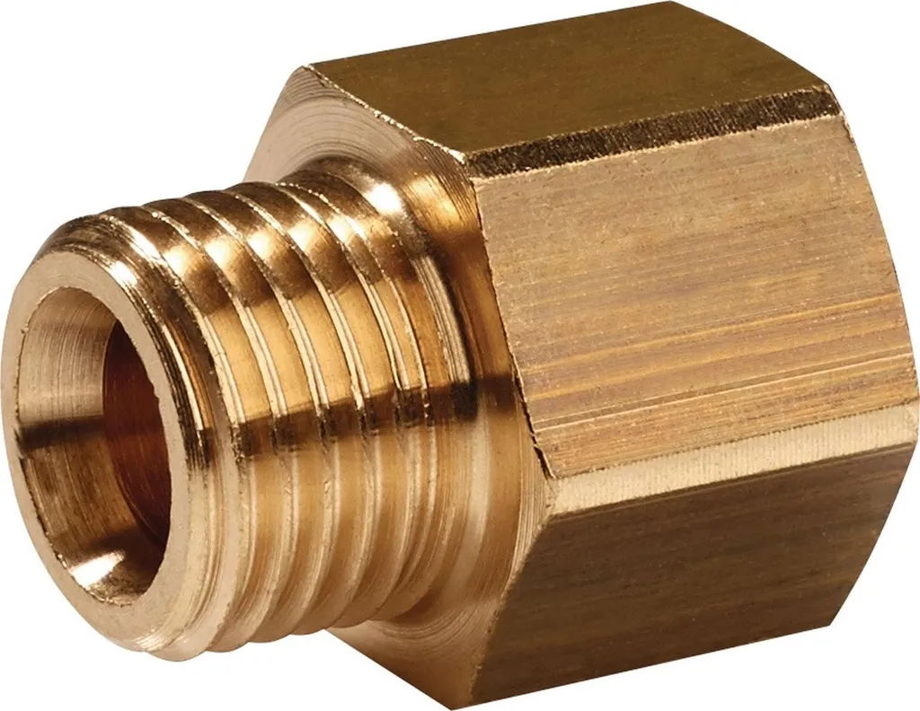 Nipplo di riduzione in ottone filettatura maschio G 1/4 ″ filettatura femmina G 3/8 ″