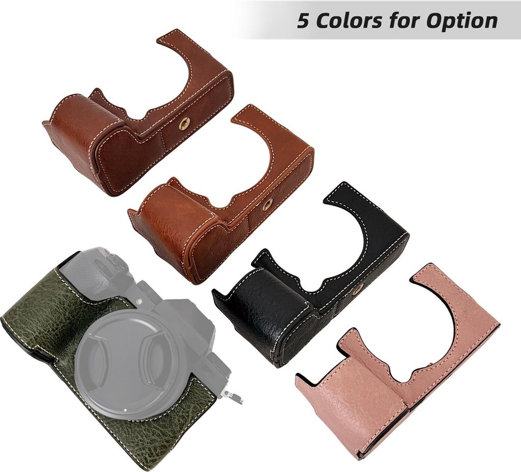 Tragbare Kamera Schutzhülle Retro-Stil Kameratasche Tragetasche Öffnung unten Design mit Schultergurt Ersatz für Fujifilm XS20/X-S20 Kamera