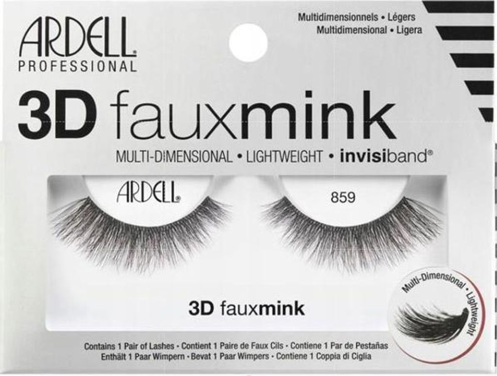 3D Faux Mink umělé řasy 859 pro ženy 1 - Black - Ardell Obrázek produktu 