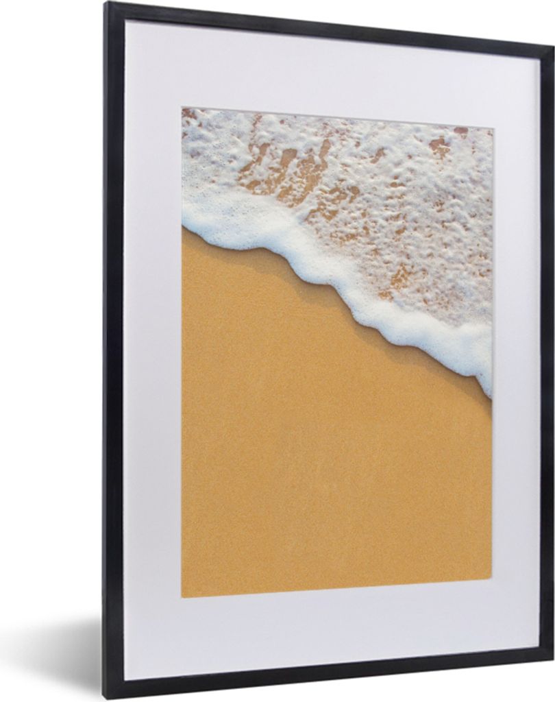 MuchoWow Gerahmtes Poster Strand - Wasser - Meer - Tropisch - Sommer 30x40 cm - Poster mit Schwarzem Bilderrahmen Wandposter Rahmen Foto Bilder -...