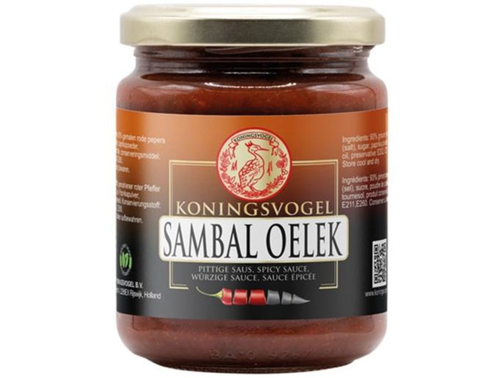KONINGSVOGEL Sambal Oelek 270g | würzige Sauce | Spicy Produktbild 
