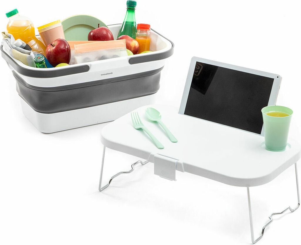 Faltbarer Picknickkorb mit Tisch-Deckel Pickning InnovaGoods