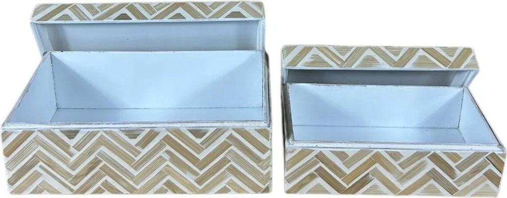 Cartes Déco Home ESPRIT : Solution Design Bambou pour Meuble et Buffet - 3