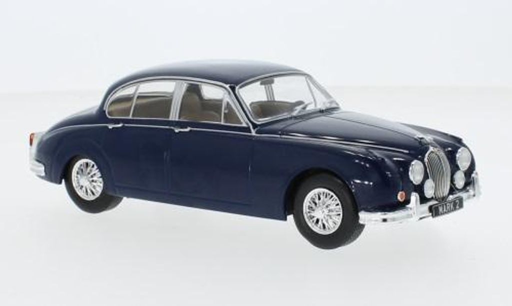 WhiteBox WB124201 - 1/24 / Jaguar MK II, dunkelblau, 1960 - Produktbild 