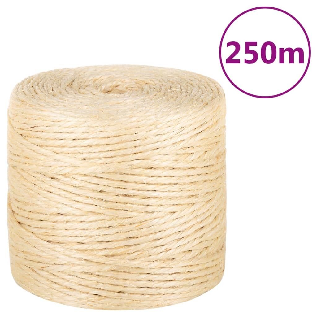 VIDAXL -Seil 4 mm 250 m 100% Sisal Image du produit 