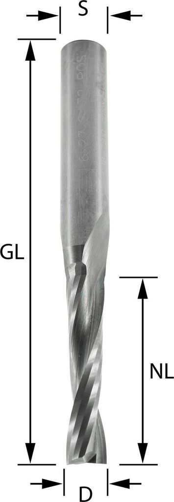 ENT Spiralnutfräser - Nutfräser mit besserem Spannauswurf & sauberer Fräskant 4x15mm, VHW