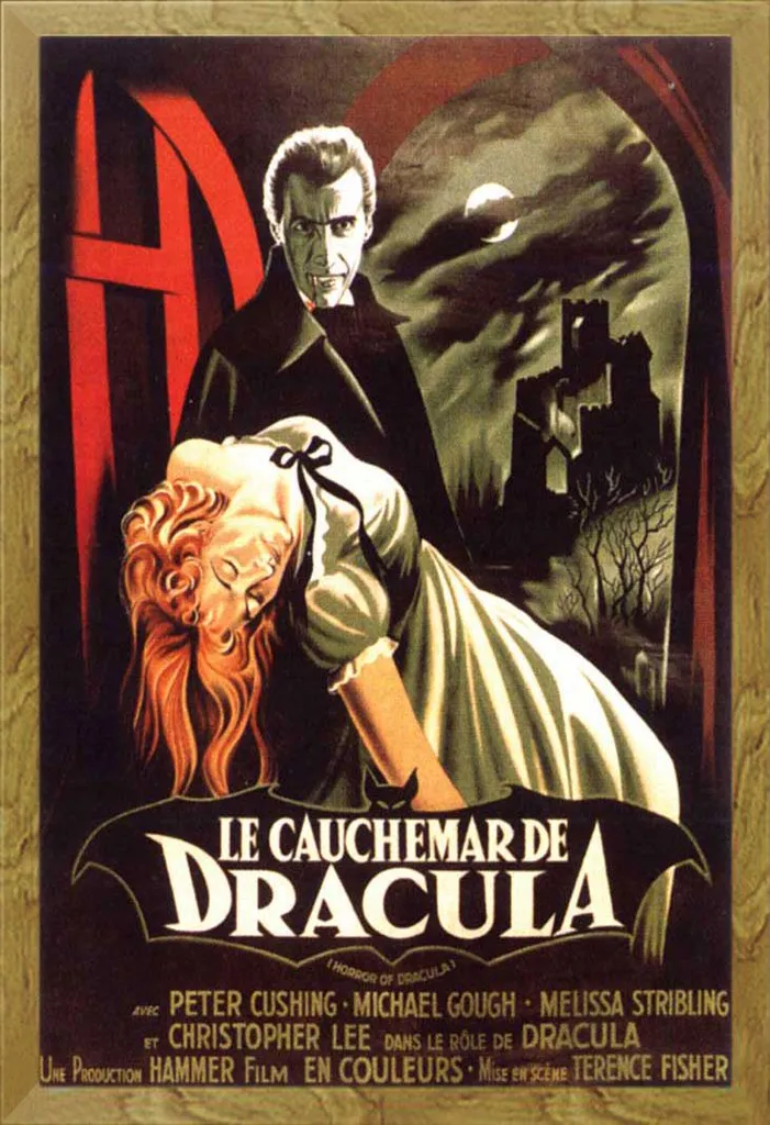 Locandina Dracula 1958 Christopher Lee Cornice Rovere Shinsuke Maxi