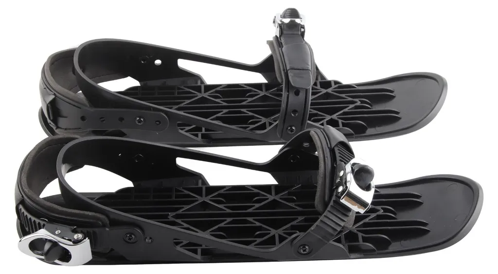 Mini-skis légers avec fixations rapides pour chaussures de ski et surf
