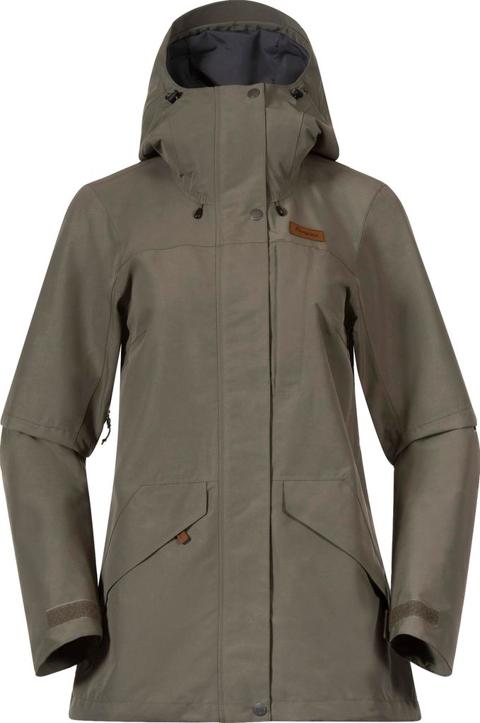 Bergans Damen Nordmarka 2L Regenjacke Green Mud M