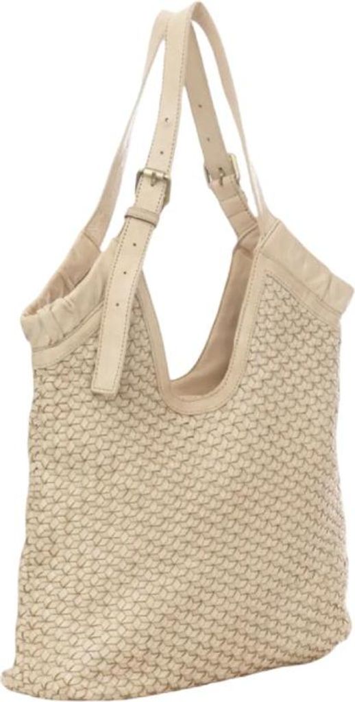 BZNA Bag Bella Beige Italy Designer Handtasche Schultertasche Tasche Leder Neu