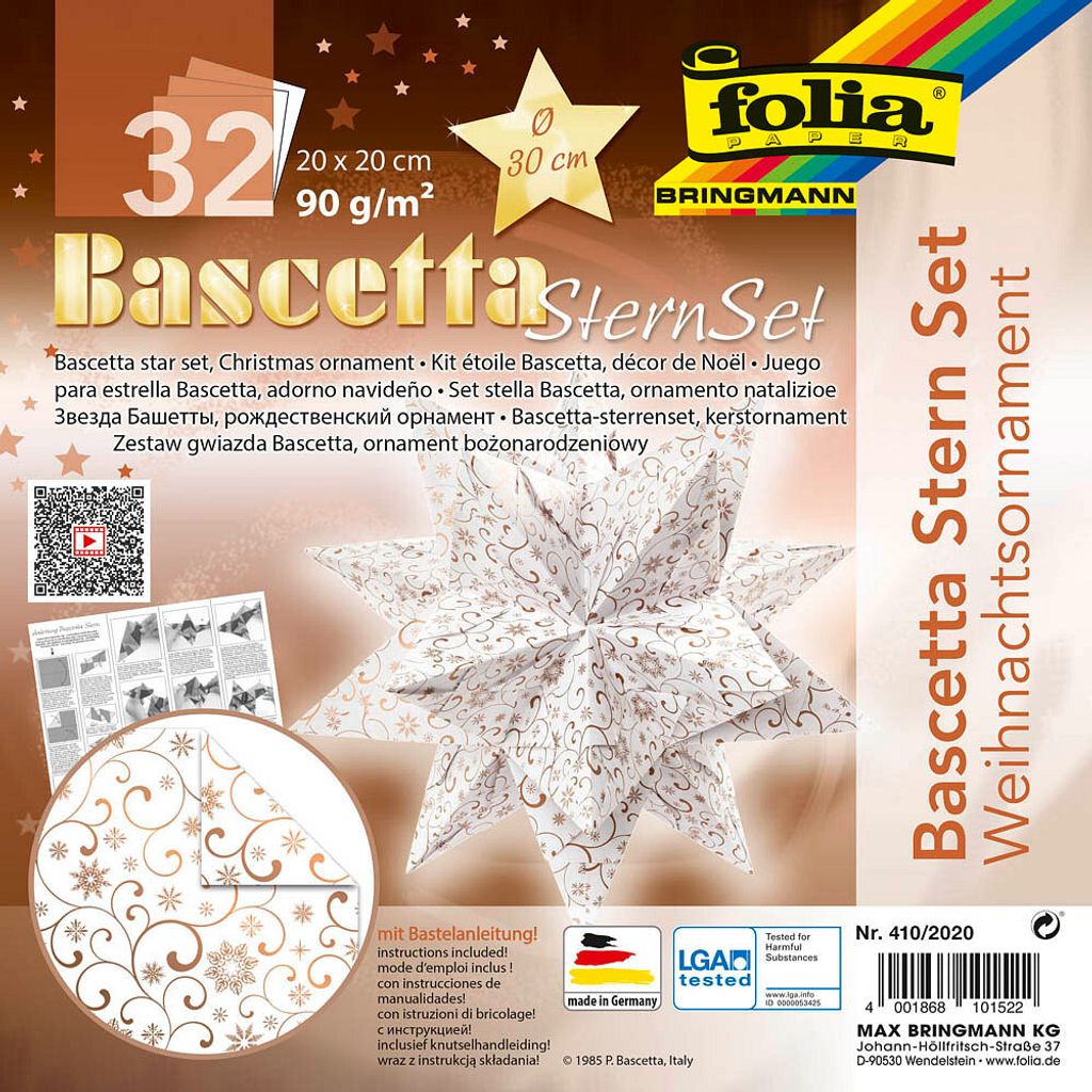 folia 410/2020 folia letáky Bascetta hvězda "Ornament 1", Obrázek produktu 