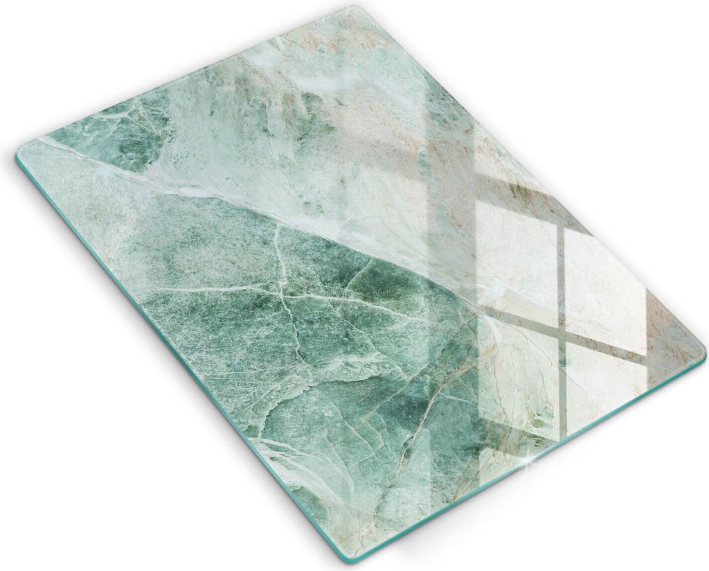 Abdeckung Glas - Küchenabdeckung - 40x52 cm - Abdeckplatte - Steinstruktur