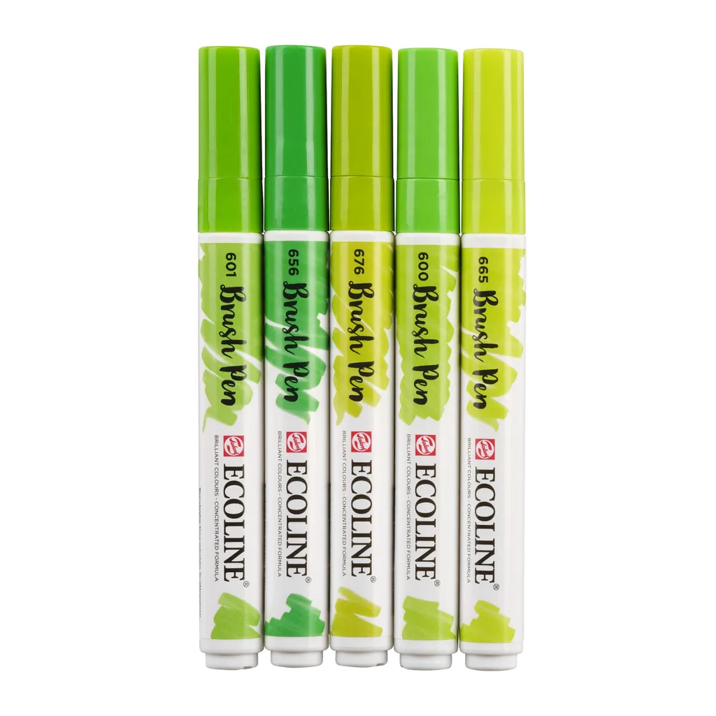5 Talens ECOLINE® Filzstifte grün - 3