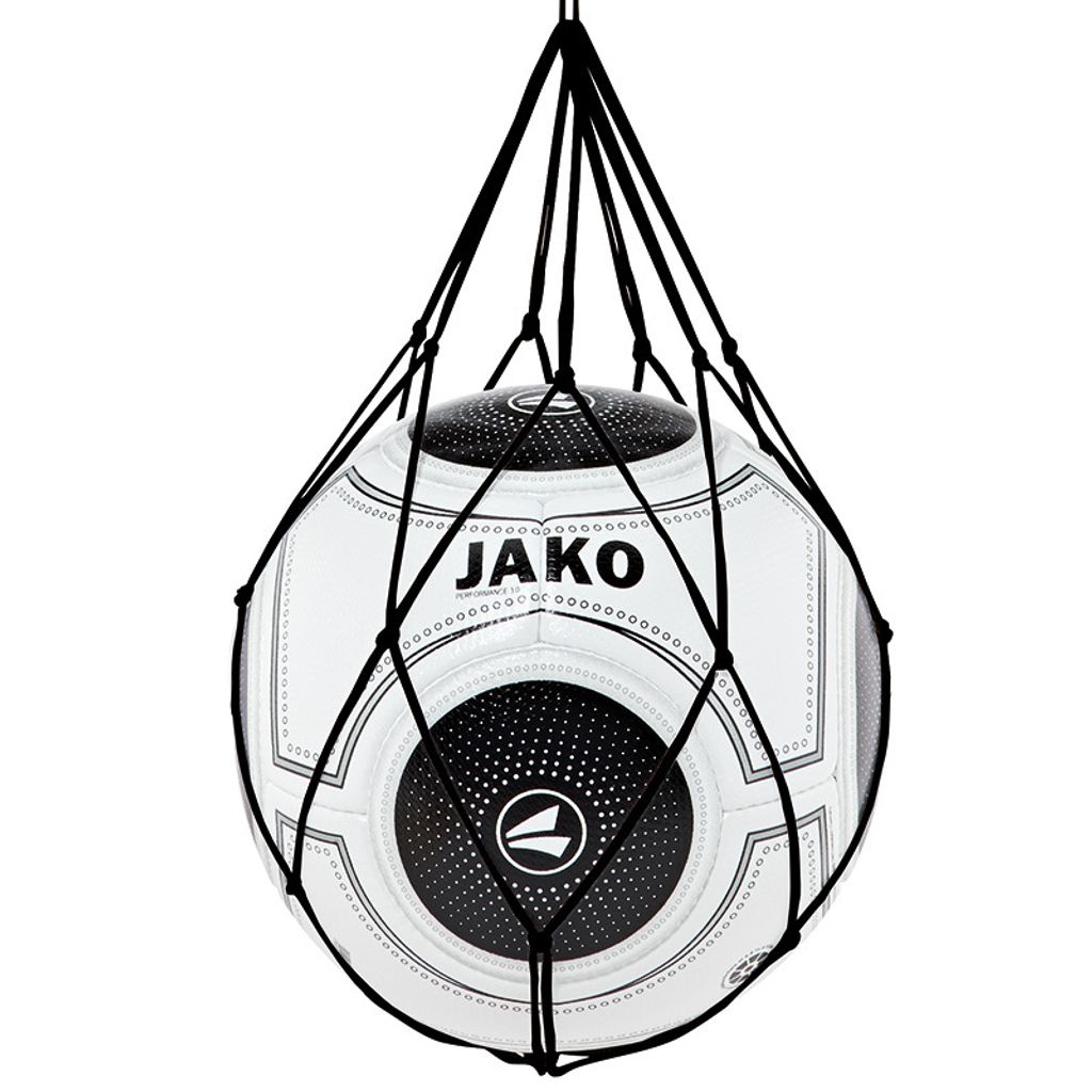 JAKO 239108, Sportballnetz, Fußball, Schwarz, Tunnelzug Produktbild 