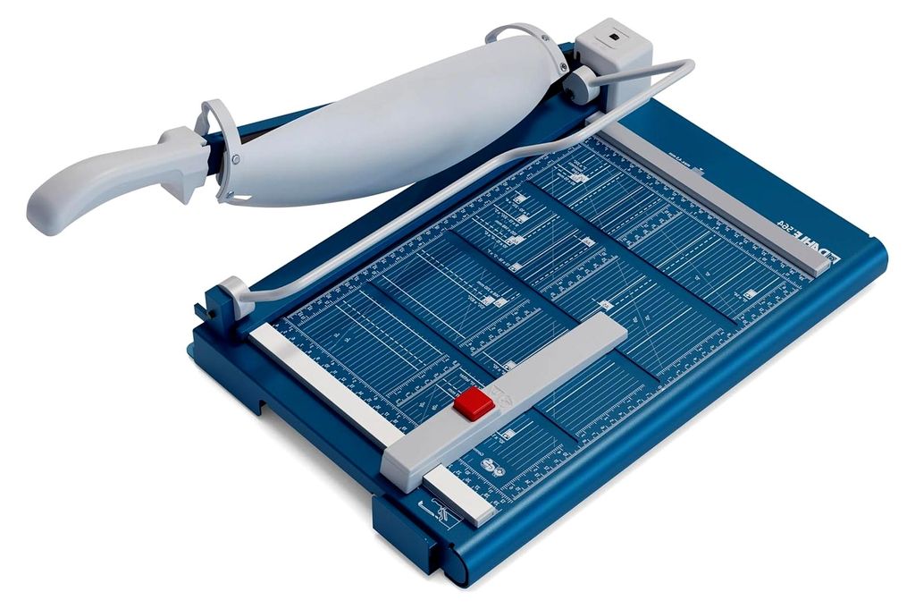 Schneidemaschine bis DIN A4, 45 Blatt Schneidleistung, blau, 310 x 475 mm