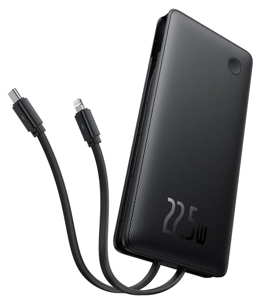 Baseus Airpow Lite Batterie Externe 10000mAh 22.5W avec Câble Intégré