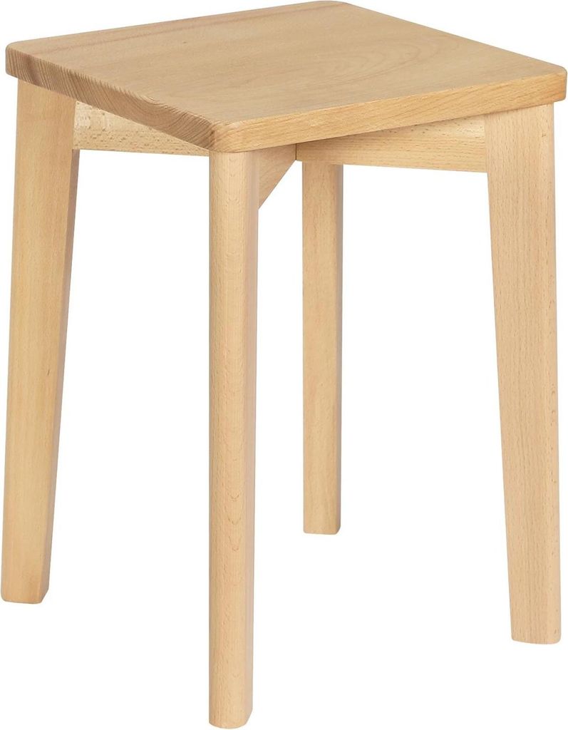 Holzhocker Sitzhocker 2er-Set - Stapelbarer Hocker - Massivholz - Rechteckige Sitzfläche - Moderner Stil - Montage Erforderlich - Hellgrau