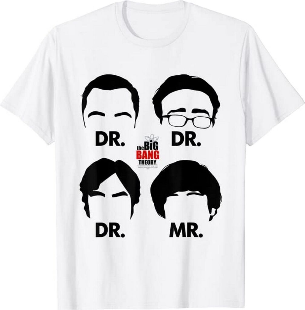 The Big Bang Theory - "Doctors And Mr" T-Shirt für Herren BI772 (XL) (Weiß)
