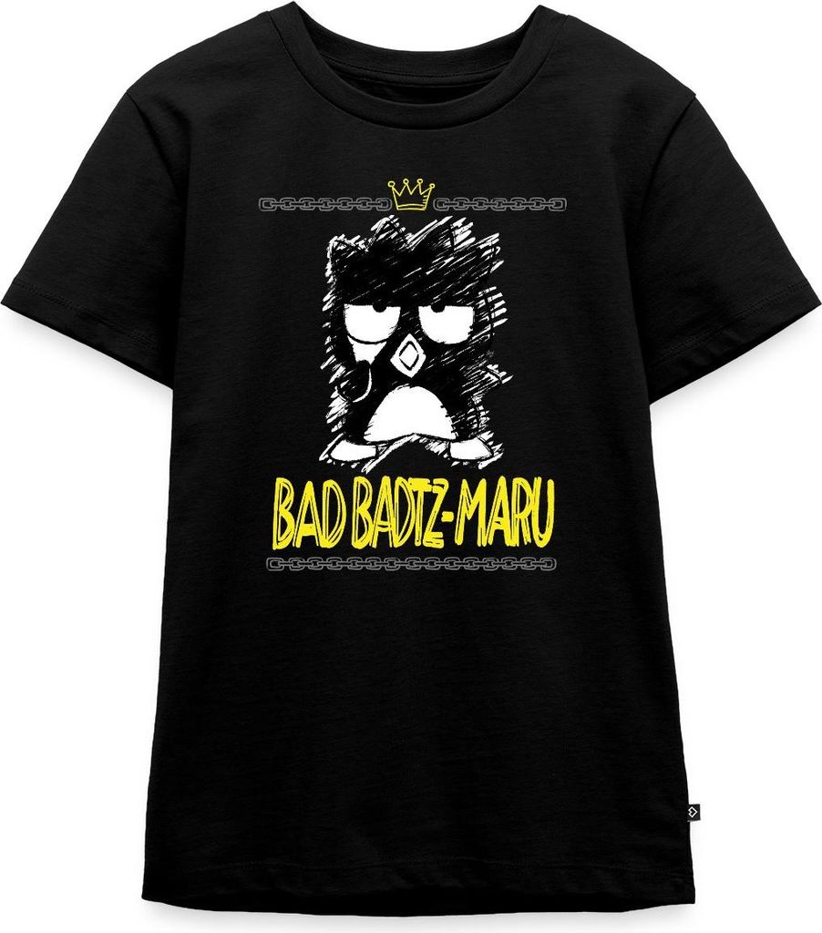Spreadshirt Bad Badtz Maru Skizzen Stil Teenager Premium T-Shirt, 146/152 (10 Jahre), Schwarz