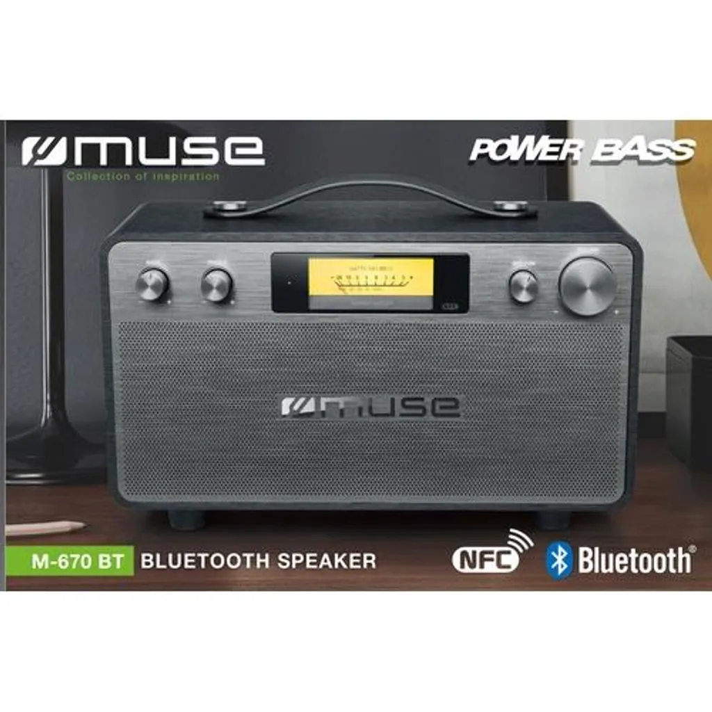 Muse M670BT Enceinte Bluetooth Noire Idéale pour Soirées et Usage Extérieur - 9
