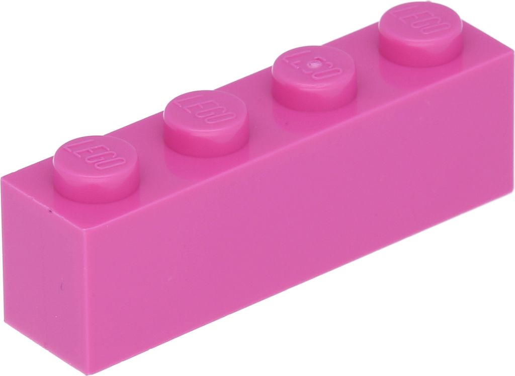 Lego 100 Stück 3010 Stein Brick 1x4 Part Basic Steine 100 Dunkles Pink