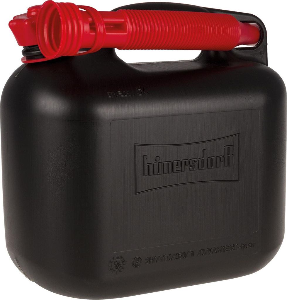 alca Kanister 5l für Diesel Benzin Kraftstoff-Vorrat aus dickem Kunststoff mit Kindersicherung