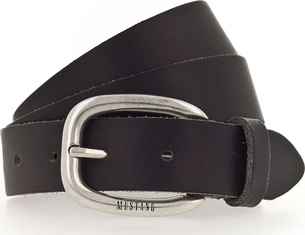 Cintura MUSTANG W90 Pelle Nera Uomo - Eleganza Quotidiana Black