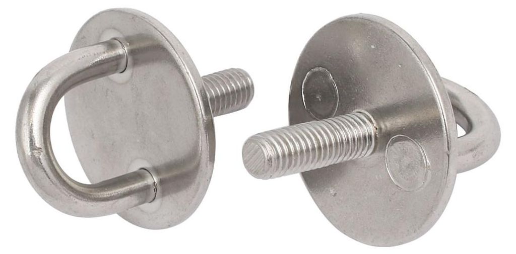 4 Stš¹ck M8 Gewinde Runde Tš¹rhaken Haken Pad Eye Augenplatte aus 304 Edelstahl de