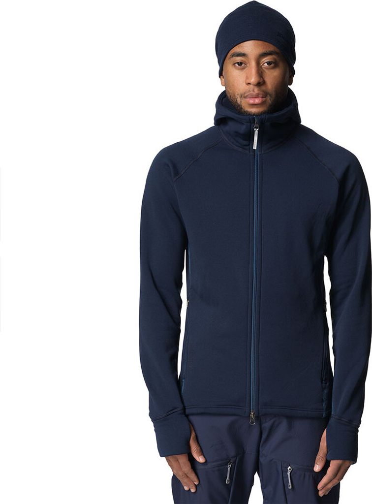 Houdini Power Kapuzenpullover Blau S Mann Blau S